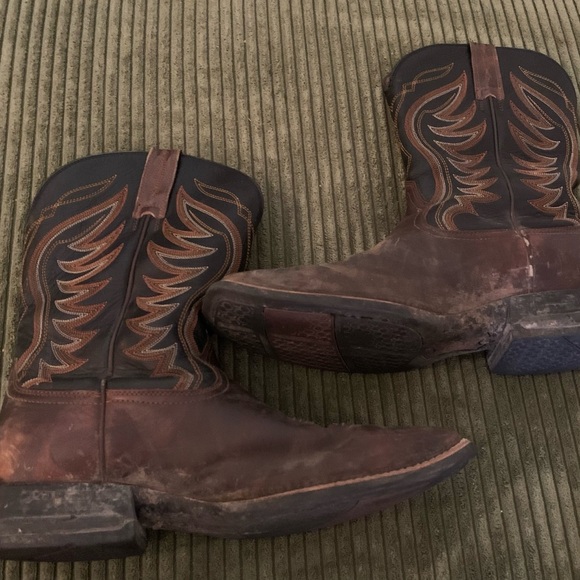 ARIAT MEN'S AMOS HAND STAINED WESTERN BOOTS - SQUARE TOE Size 11.5 - Picture 4 of 7